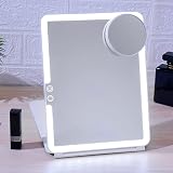 FUNTOUCH Lighted Makeup Mirror 10X Magnifying, 3 Colors, Travel Friendly view 9