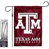 Texas A&M Aggies Wordmark Garden Banner Flag with Stand Pole Holder