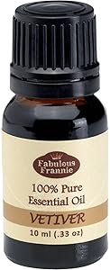 Vetiver 100% Pure, Undiluted Essential Oil Therapeutic Grade - 10 ml. Great for Aromatherapy!