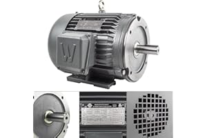 WORLDWIDE ELECTRIC 5 HP 3 Phase Electric Motor C-Face 3600 RPM 184TC TEFC 230/460 Volt Severe Duty
