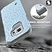 STARSHOP Galaxy S6 Active Case, [Not Fit Galaxy S6] [Shock Absorption] Dual Layers Impact Advanced Protective Cover with [Premium HD Screen Protector Included](Light Blue Lace)