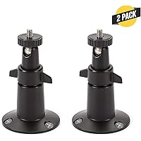 Wasserstein Adjustable Metal Wall Mount Compatible with Arlo Ultra, Pro, Pro 2 Pro 3 & Other Compatible Models (2-Pack, Black)