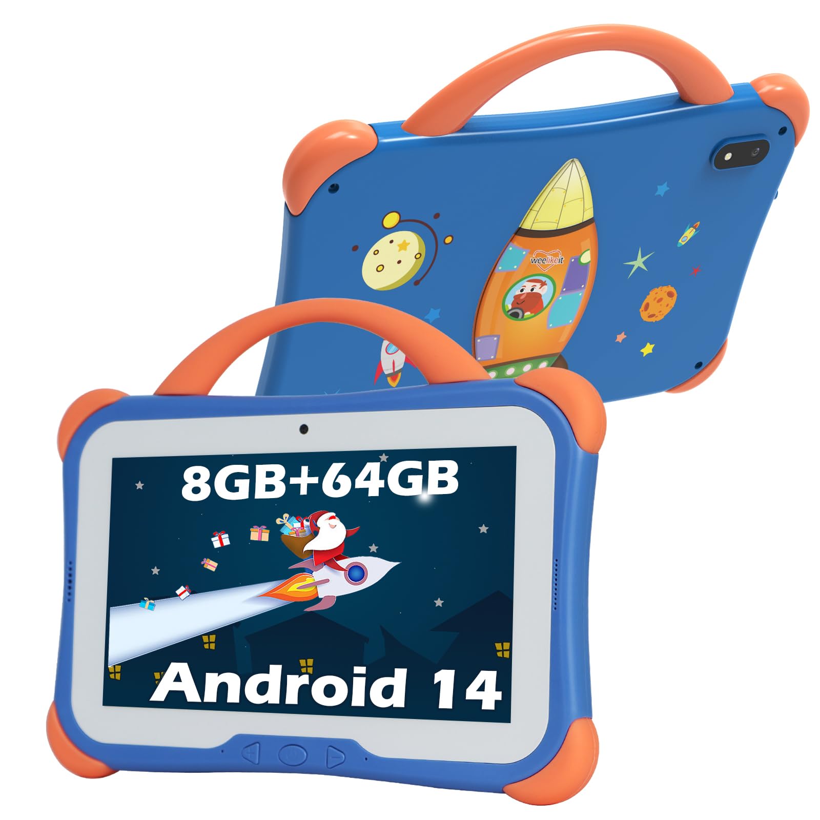 Photo 1 of *FOR PARTS ONLY* weelikeit Kids Tablet for Children, 7 inch Toddler Tablet 8GB RAM 64GB ROM Android 14 with Parent Control, Bluetooth, WiFi, Dual Camera, Educational App for Girls Boys(Blue)