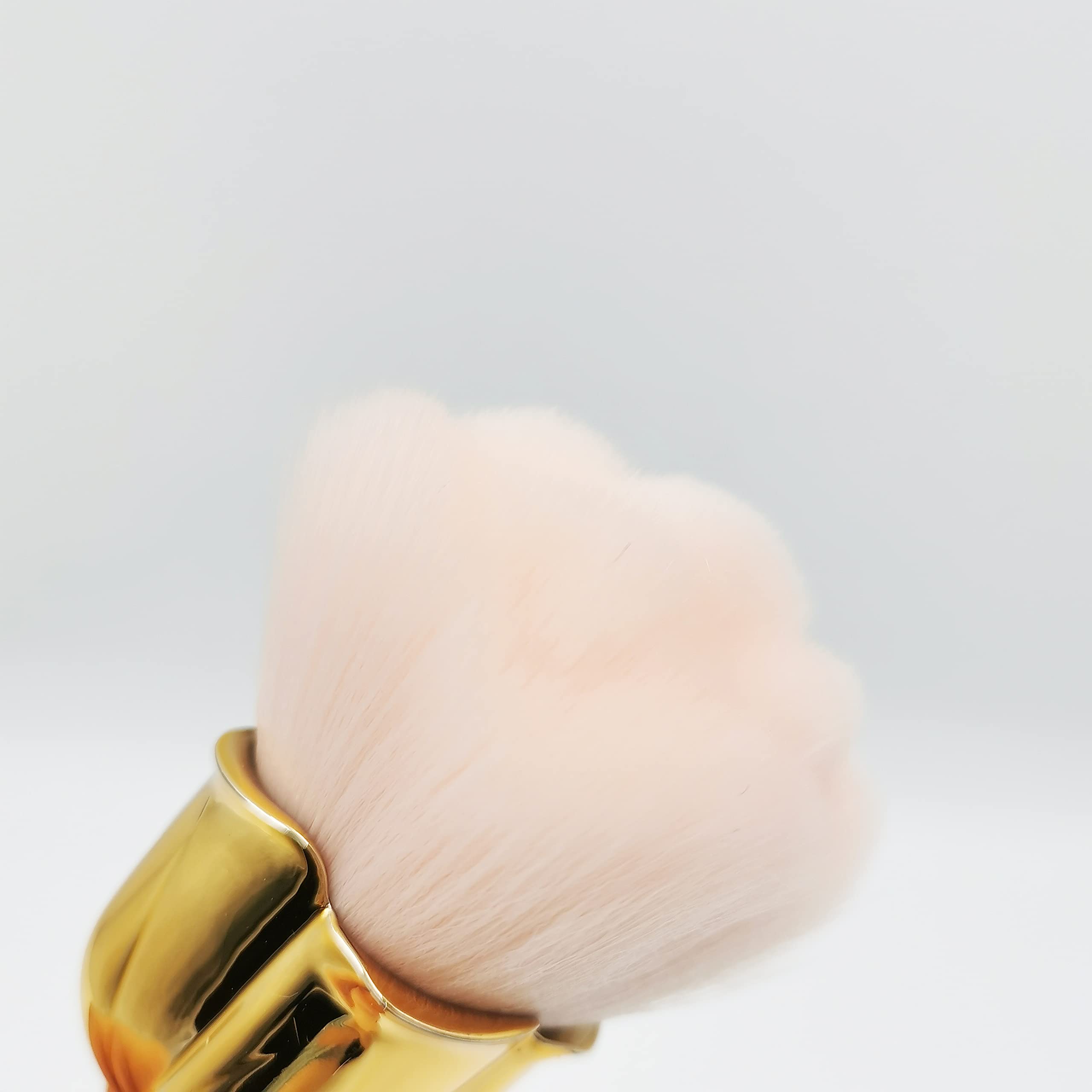 KuAoyoja Nail Art Dust Powder Remover, Pink Rose Soft Brush Acrylic Nail Arts Manicure Dust Cleaner Brush for Nail Trimming Cleaning Makeup Brush Tools (Pink) - Image 6