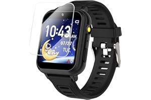 Cosjoype Kids Game Smart Watch for Kids with 24 Puzzle Games HD Touch Screen Camera Music Player Pedometer Alarm Clock Calculator Flashlight 12/24hr Kid Watch Gift for 4-12 Year Old Boys Toys for Kid