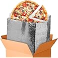 Amiff Foil Insulated Box Liners, 12 x 12 x 5.5 Inches. 10 Pack Insulated Shipping Boxes for Frozen Food. Self-Seal Insulated Boxes for Shipping Food. Leakproof Insulated Shipping Containers