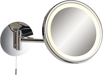 Firstlight GX53 IP44 - Espejo con lupa de bajo consumo para pared (9 W