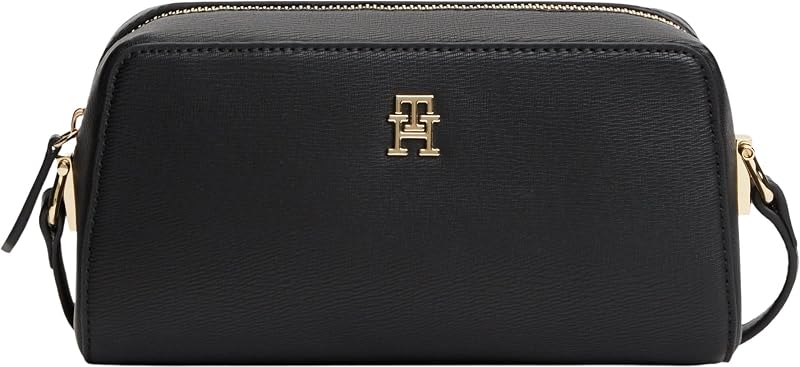 Damen Crossbody Bag Tasche Grace mit Reißverschluss, Schwarz (Black), Einheitsgröße