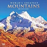 World's Greatest Mountains 2020 12 x 12 Inch Monthly Square Wall Calendar with Foil Stamped Cover, S by