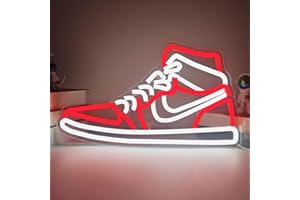 JianJung Sneaker Neon Signs for Wall Decor Dimmable Shoe LED Signs Neon Lights for Bedroom Man Cave Home Neon Wall Sign Shoe Light up Signs Decor