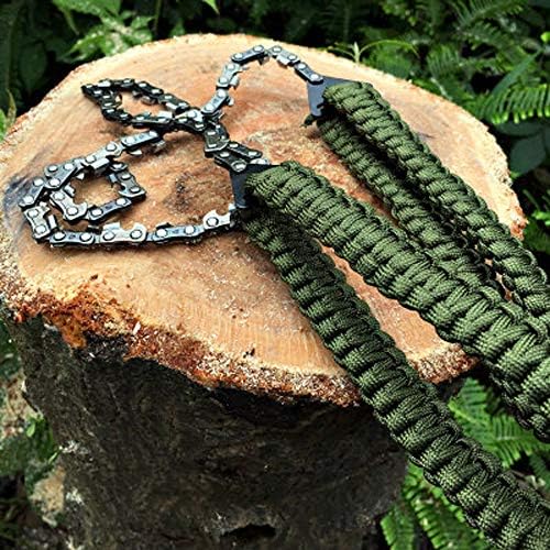 TWOBEE Outdoor Chain Saw Wire Saw Logging Saw Portable Folding Hand Pull Rope Saw Wild Survival Hand Chain Saw Wire Saw