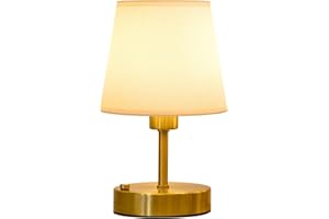 EppieBasic Rechargeable Table Lamp Cordless: Fast Charging & Long Lasting - 2700K Warm Light Vintage Small Gold Lamps for Wom