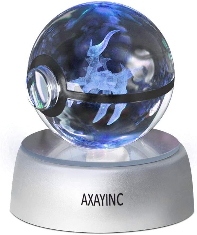 AXAYINC 3D Crystal Ball Night Light with Stand 7 Colors Change for Kids Baby Bedroom Decor Birthday Gift …