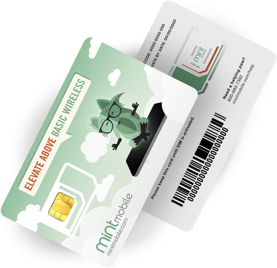 $15/Month Mint Mobile Wireless Plan | 3GB of 4G LTE Data + Unlimited Talk & Text for 3 Months (3-in-1 GSM SIM Card)