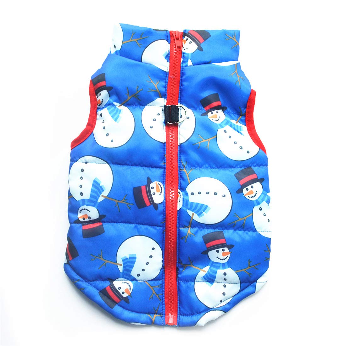 N / A Pet Winter Clothes,Small Dog Warm Coat Jackets Pet Christmas Clothing Costume for Cats Puppy Small Dogs (XL, Blue Santa)