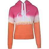 Calvin Klein womens Horizon Dip Dye Crop Hoodie