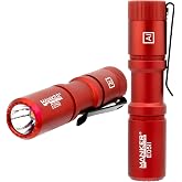 Manker E05 II High Output EDC Flashlight Eeay to Carry, for Camping, Hiking (Red, 1300 Lumens 6500K Cool White)