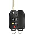 Keyless Option Remote Flip Key Fob Shell Case For Volvo (LQNP2T-APU)