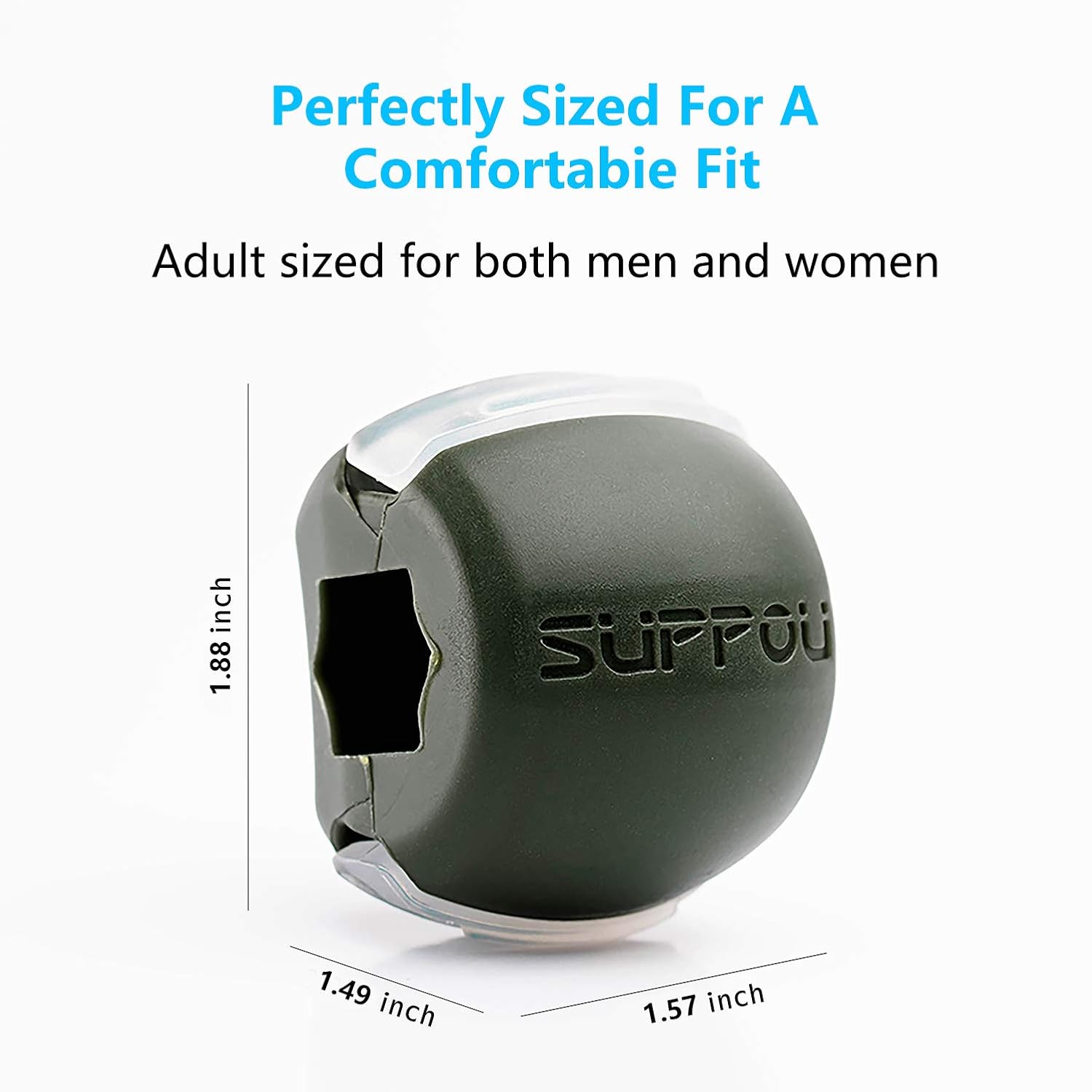 SUPPOU Jaw Exerciser and Neck Toning, Face Slim Jawline Shaper Facial Exerciser Ball for Men/Women (Elite Green) : Beauty
