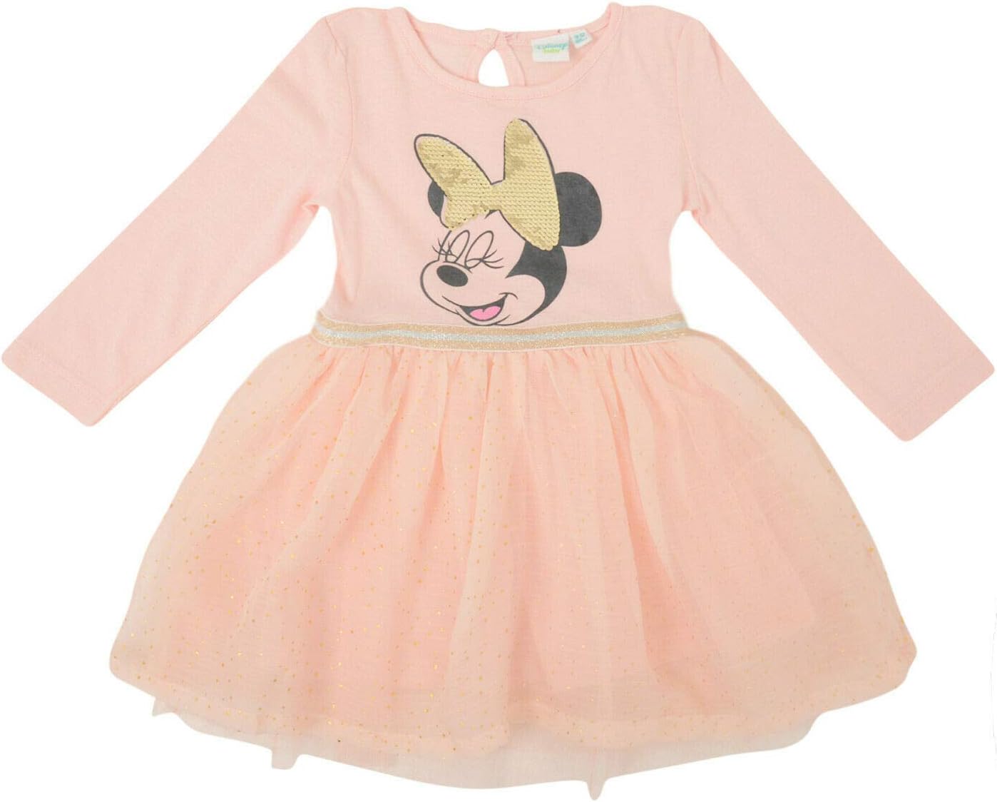 Paradise Baby Girls Dress Minnie Mouse EX Store Long Sleeve MESH Layered Skirt 6-24M