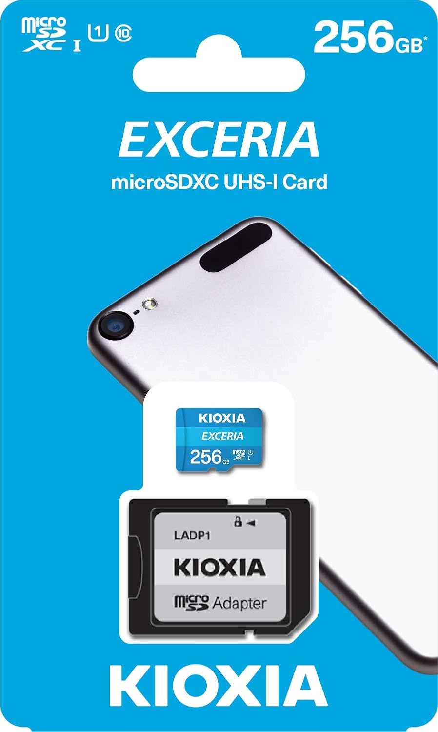 KIOXIA LMEX1L256GG2 Exceria Sd MicroSd Memory Card, 100Mb/s Full HD Recording, Blue, 256 gb, 256GB - Image 3