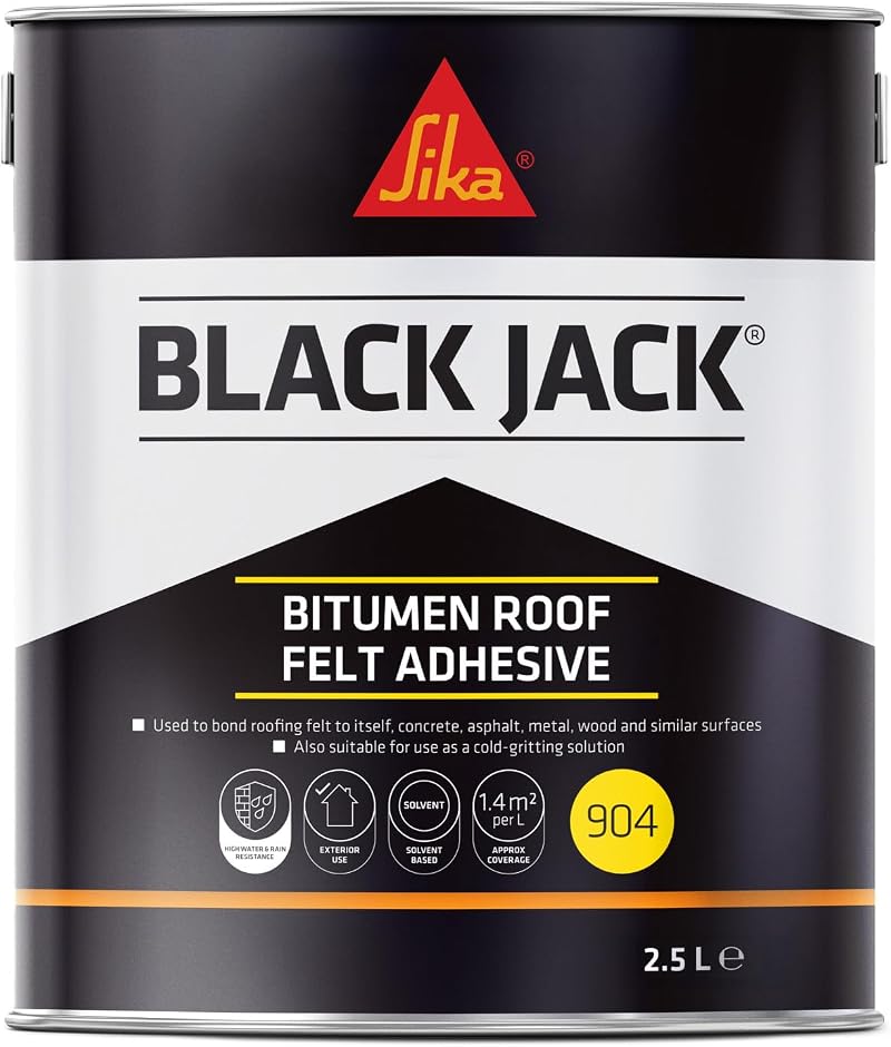 Sika Black Jack 904 Roof Felt Adhesive 2.5 L High Strength Black