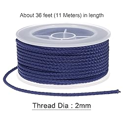 HARFINGTON 2pcs Nylon Thread Twine Beading Cord 2mm