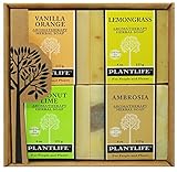 Aromatherapy Herbal Soap Top 4 Pack Soap Combo Fruit Gift Set (Vanilla Orange, Lemongrass, Coconut Lime and Ambrosia)