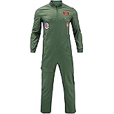 Sinkawa Jackets Maverick Flight Pilot Jumpsuit Halloween Cosplay Costume For Adult Mens-M
