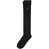 POLO RALPH LAUREN womens Classic Ribbed Knee High Socks - 1 Pair Pack - Cotton Comfort