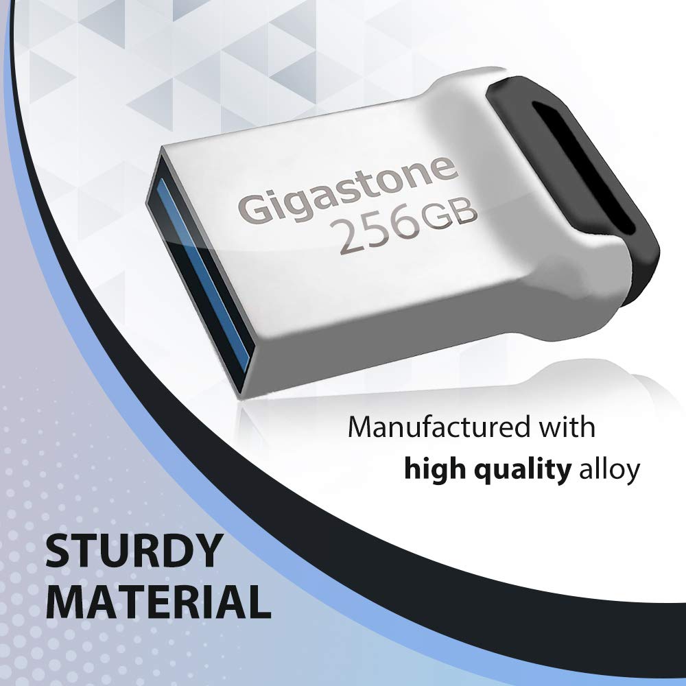 GIGASTONEZ90 256GB 2 Pack USB 3.2 Gen1 Flash Drive, Mini Fit Metal Waterproof Compact Pen Drive - Image 5
