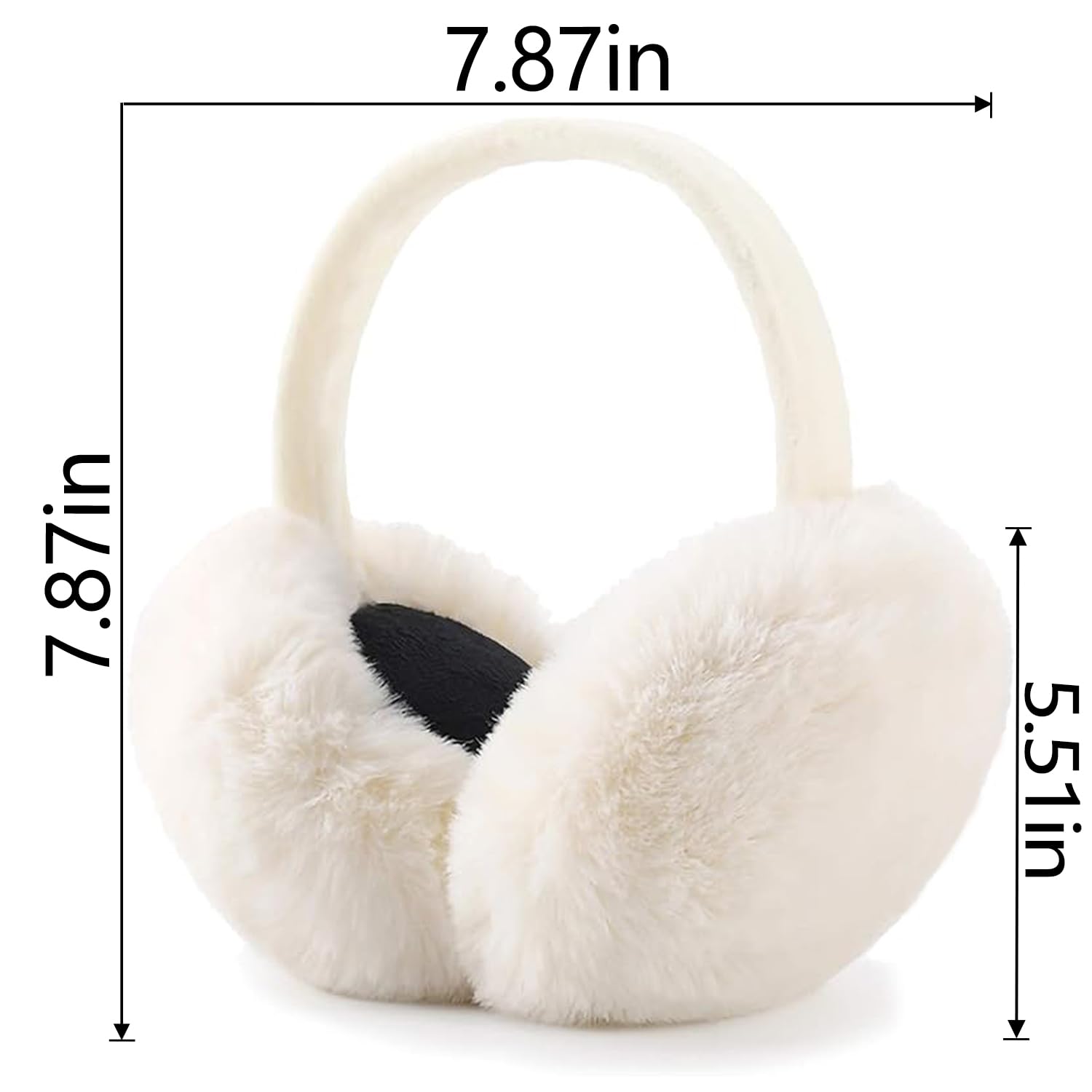 LCXSHYE Winter Ear muffs Faux Fur Warm Earmuffs Cute Foldable Outdoor Ear Warmers For Women Girls