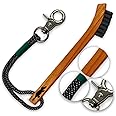 Platypus Golf Co. Hickory Wood Golf Brush and Groove Cleaner with Paracord Rope & Metal Clip, Non-Slip Golf Club Cleaner - Clean Grooves without Damaging Club Face, Fits on Any Golf Bag