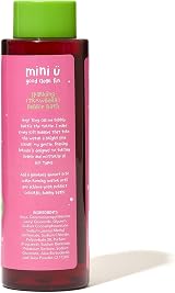 Mini U Sparkling Strawberry Bubble Bath for Babies Kids - Pink - SLS SLES Free view 2