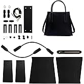 POPSEWING Leather DIY Bag Making Kit, DIY Crossbody Shoulder Bag Complete Supplies & Tool Perfect Handmade Gift for Her(Dark)