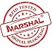 Marshal RFID Blocking Soft Premium Leather Bifold Credit Card Holder with Button Closure (Black)