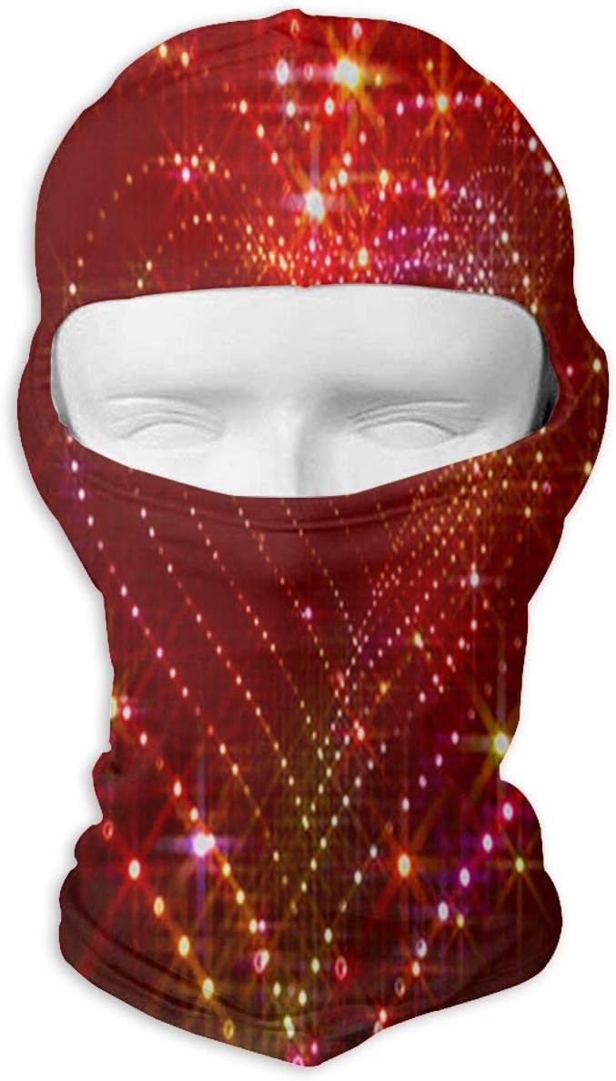 YIXKC Balaclava Sparkle Glitter Heart Tunnel Cool Full Face Masks UV Protection Skiing for Adults