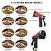 360Gadget Expanding Garden Hose - Red - Extra Strength Stretch Material with Brass Connectors - Bonus 8 Way Spray Nozzle (25 FT)