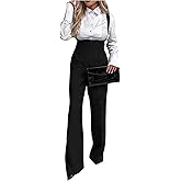 Floerns Women's Sleeveless Jumpsuit Wide Leg Suspender Pants Overalls with Pockets