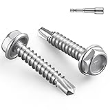 BNUOK #12 x 1 Inch Self Drilling Screws, 87pcs 1