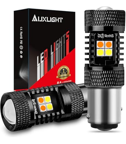 2x Bombillas LED Switchback 3157 Tipo-2 Blanco/Ámbar 20 LEDs Señal Giro DRL Syneticusa