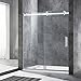 WOODBRIDGE MSDF6076-B Frameless Sliding Shower Door, 56