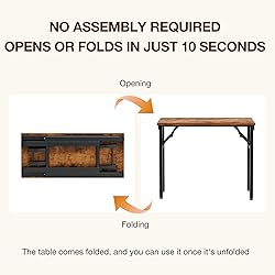 TEMI Small Computer Desk Folding Table