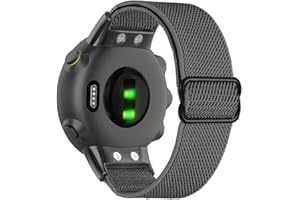 C2D JOY Stretchy Loop Nylon Strap Compatible with Garmin forerunner 45/45S Bands Replacement Accessory Adjustable Elastic