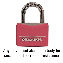 Master Lock Covered Aluminum Lock, Locker Lock with
