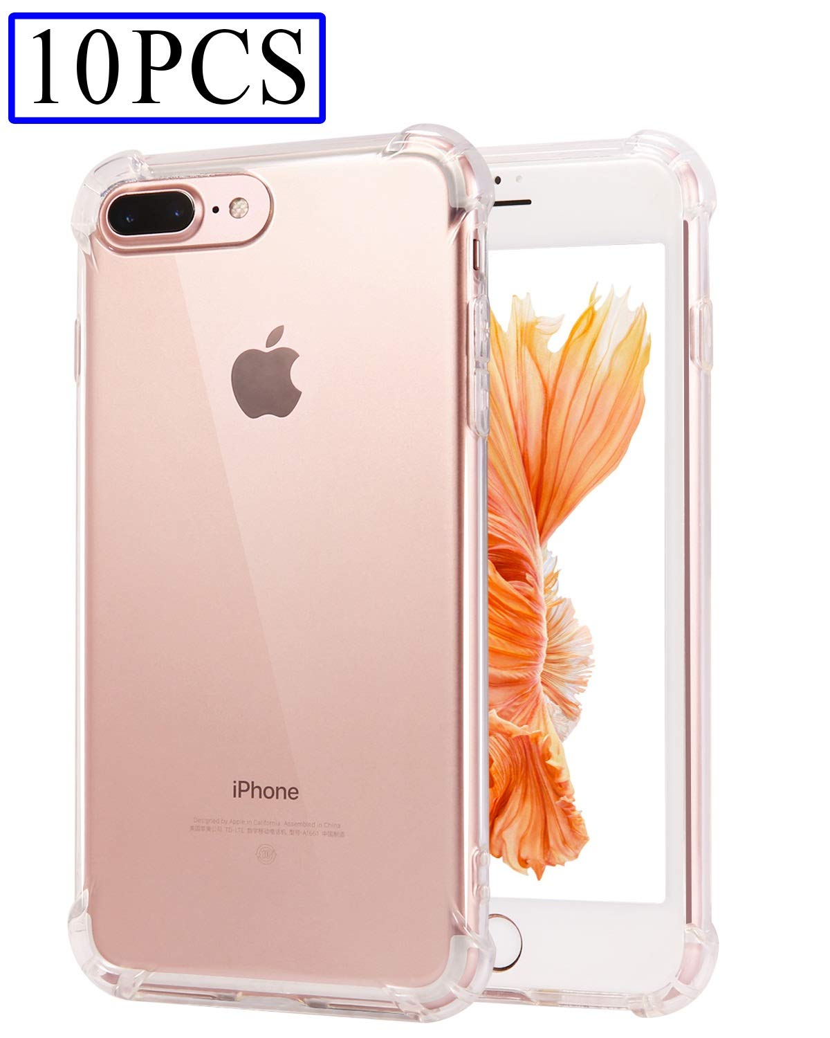 iphone 7 Plus Case Flexible Durable Bumper Case 3 Color Shockproof Anti-Scratch Protective Case CLONG Slim Hybrid Soft TPU & Rugged PC Cover with Card Slot for Apple iPhone 7 Plus 5.5 inch(Wine Red)