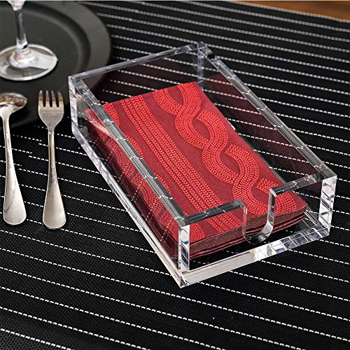 CY craft Acrylic Guest Towel Napkin Holder,Clear Bathroom Paper Hand