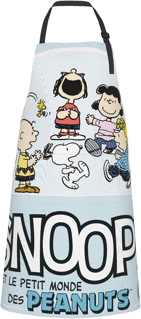 Amazon エプロン 作業エプロン スヌーピー Snoopy 保護用品 カフェエプロン 大人用 ワークウェア 男女兼用 家庭用 仕事用 シンプル ファッション かわいい ポケット付き キッチン クッキング おしゃれ 首掛け 防水 防汚 エプロン オンライン通販