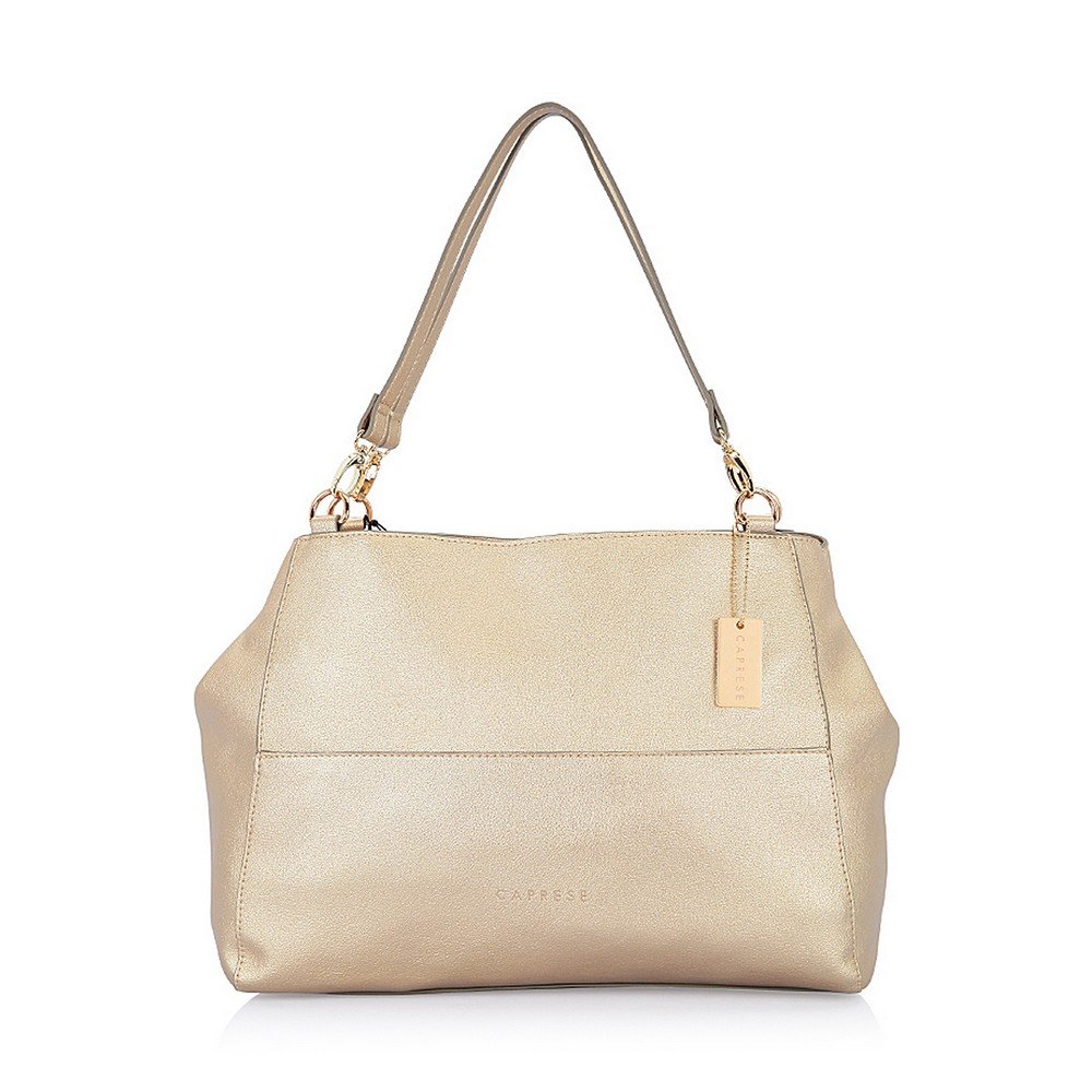 caprese women's satchel (gold)