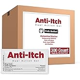 CoreTex Anti-Itch Dual Action Gel Packets - Pack of 300 Single-Use Topical Analgesic Gel Packets for Fast Acting Relief from Poisonous Plant Rashes, Insect Bites, & Other Mild Skin Irritations